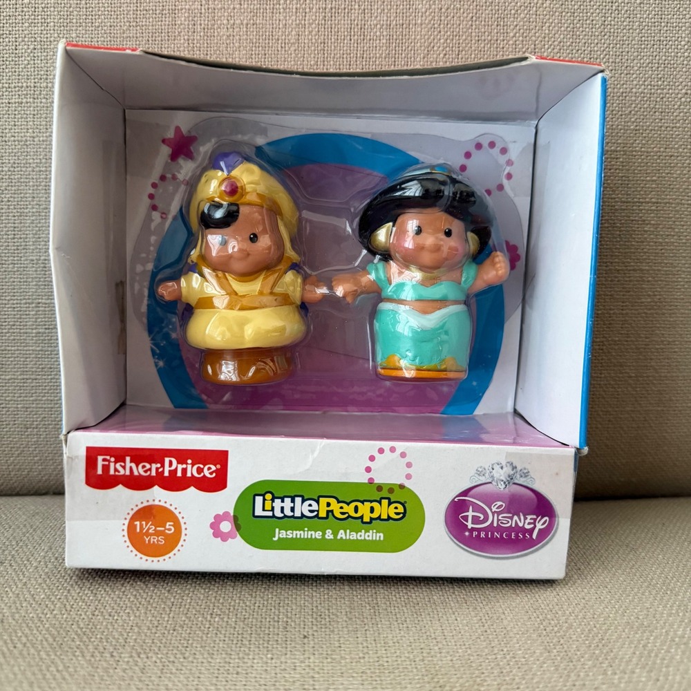 New Fisher Price Little People Disney Princess Jasmine Aladdin Figures New